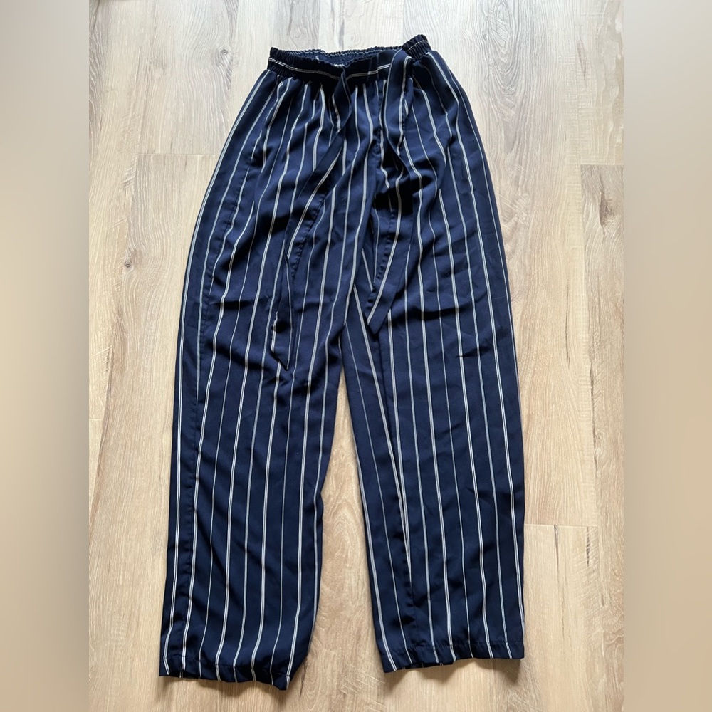 Striped office pants